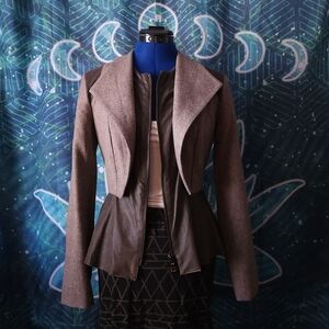 Sachin + Babi Dark Gray Leather Jacket